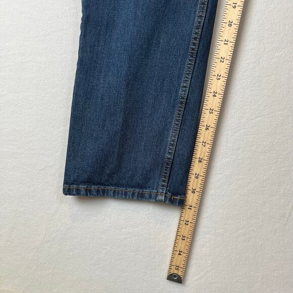 Levis 511 Jeans Mens 38x32 Blue Slim Straight Mid Rise Dark Wash Stretch Denim - Picture 6 of 10